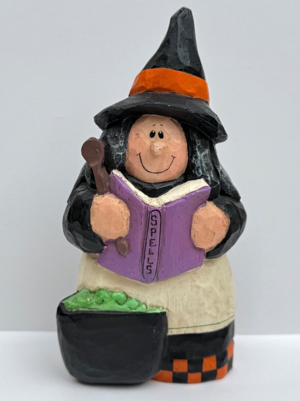 Vintage 90s Midwest of Cannon Falls Eddie Walker Halloween Decor Witch Cauldron
